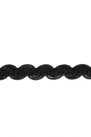 Voordeelprijs Sier Galon Golf - Zwart 12 mm