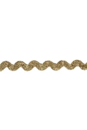 Zigzag Band Lurex - Goud 7 mm Gecertificeerd