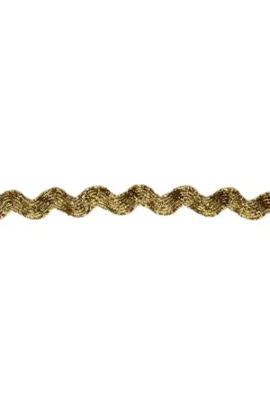 Zigzag Band Lurex - Geel Goud 7 mm Must-Have
