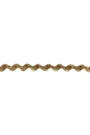 Zigzag Band Lurex - Goud 5 mm Gecertificeerd