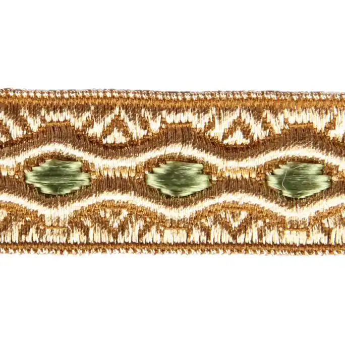 Actieprijs Luxe Galon Goud - Lime 22 mm