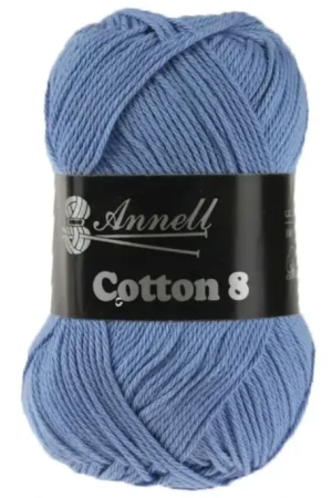 Wol Annell Cotton 8 - 55 Blauw Paars Voordeelprijs