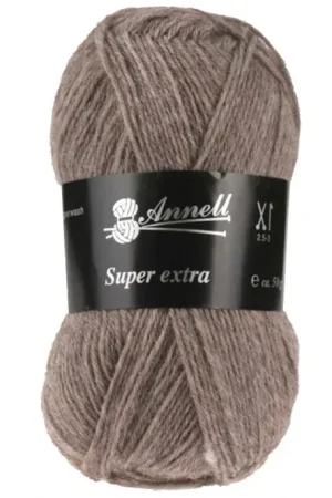 Wol Annell Super Extra - 2929 Melle Licht Bruin Fabrieksprijs