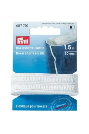 Aanbieding Prym Boxershort Elastiek - Wit (20 mm x 1,5 m)