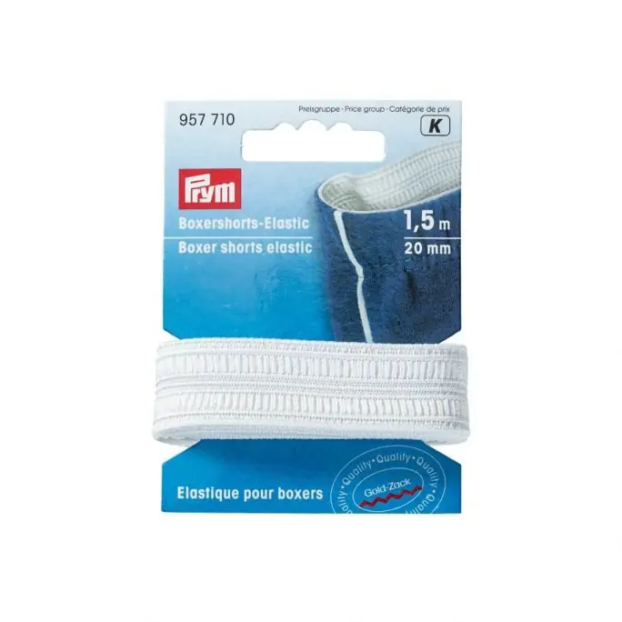 Aanbieding Prym Boxershort Elastiek - Wit (20 mm x 1,5 m)