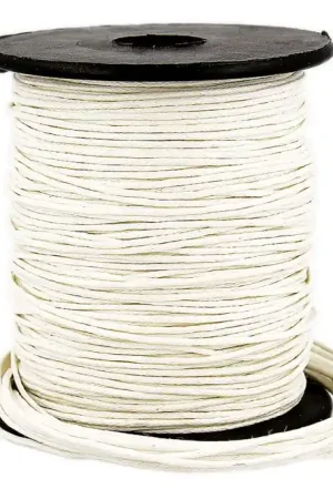 Waxkoord Rol (70 m) Wit 1 mm Nieuw