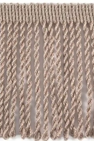 Actieprijs Franjeband Gedraaid 80mm - Beige