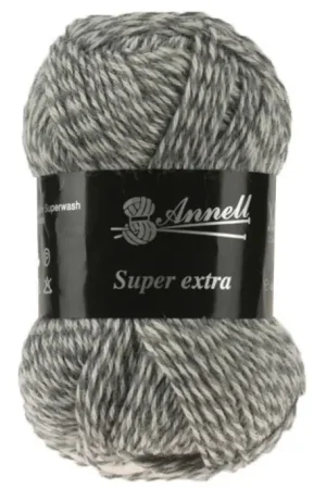 Wol Annell Super Extra - 2243 Mouline Licht Grijs Beperkt Aanbod