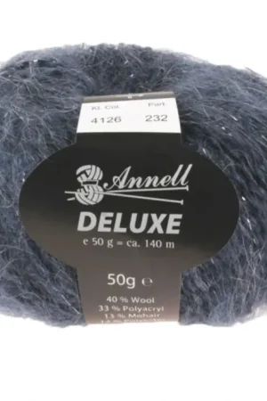 Wol Annell Deluxe - 4126 Donker Blauw Weekendaanbieding