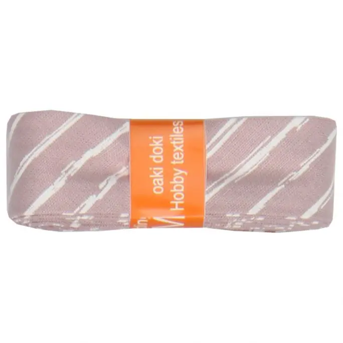 Aanbieding Biasband Katoen - Oud Roze