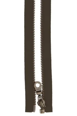 Actieprijs Metaalrits Oud Messing YKK Deelbaar Donker Bruin 6 mm