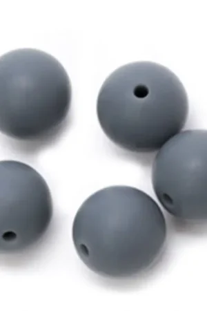 Alleen Vandaag Durable Siliconen Kralen 5 stuks Grijs 20mm