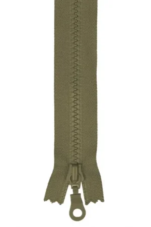 Weekendaanbieding Bloktandrits YKK Niet Deelbaar 6 mm Leger Groen