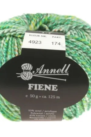 Wol Annell Fiene - 4923 Groen Op = Op