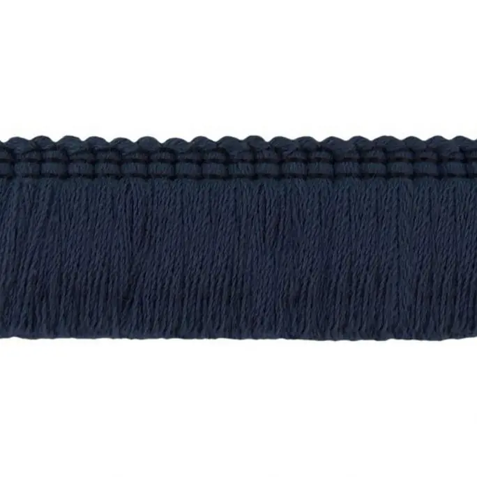 Voordeelprijs Franjeband Katoen Marine Blauw 30 mm