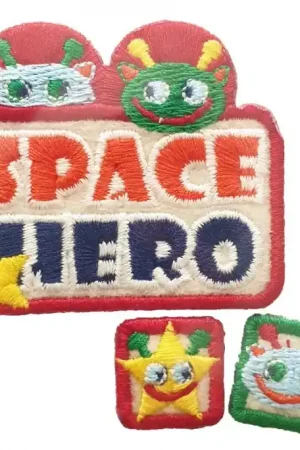 Betrouwbaar Strijkapplicatie Space Hero 3 stuks