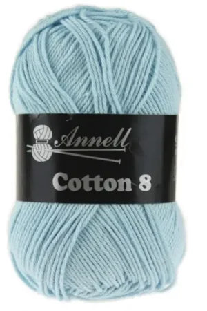 Wol Annell Cotton 8 - 42 Licht Blauw Premium