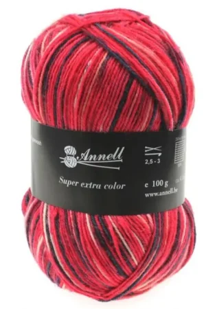 Alleen Vandaag Wol Annell Super Extra Color - 2916 Rood