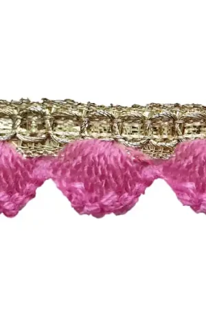 Alleen Vandaag Fantasie Galon Goud - Pink 18 mm