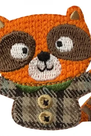 Strijkapplicatie Wasbeer Beperkt Aanbod