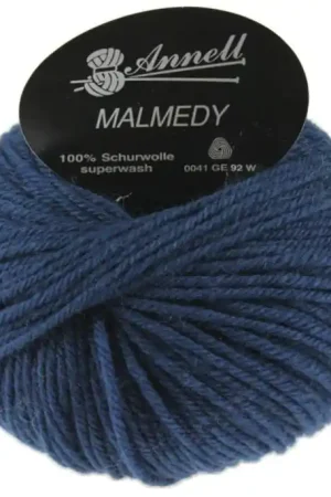 Actieprijs Wol Annell Malmedy 2541 - Nacht Blauw