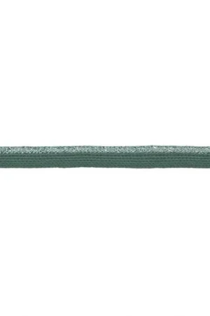 Weekendaanbieding Luxe Piping met Glitters - Dusty Green 10 mm