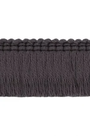 Aanbieding Franjeband Katoen Antraciet 30 mm