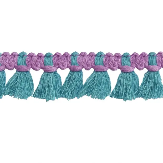 Aanbieding Flosjesband Ibiza - Paars Blauw 25 mm