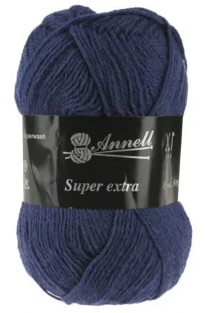 Wol Annell Super Extra - 2037 Blauw Beperkte Voorraad