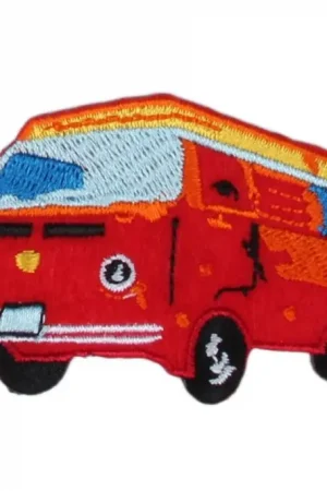 Strijkapplicatie Retro Camperbus Gecertificeerd