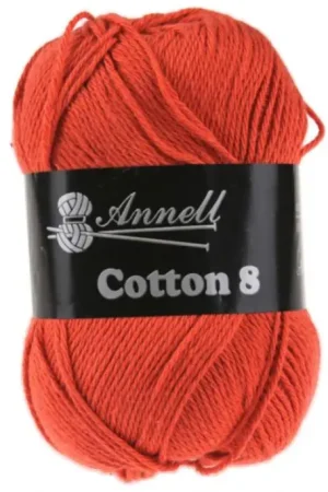Aanbieding Wol Annell Cotton 8 - 03 Donker Oranje