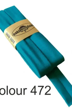 Alleen Vandaag Biaisband jersey turquoise 472