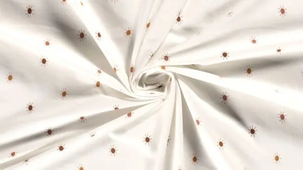 Gebroken witte katoen-jersey (stretch) Speciale Aanbieding