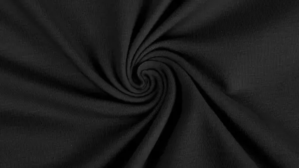 Zwarte tricot stof \\u2013 soepel en duurzaam Goedkoop
