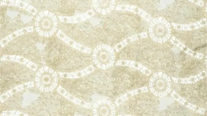 Tiela Embroidery \\u2013 Grove Katoenen Broderie Stof met Tule Look Seizoensaanbieding