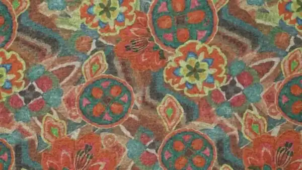 Digi Hacci Jersey \\u2013 Vintage Flowers Oranje Lage Kosten