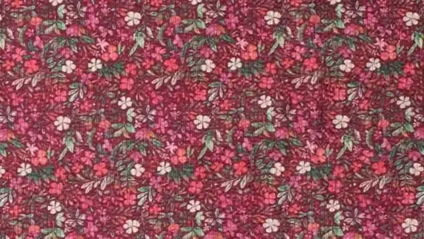 Flitsaanbieding Digi Flowers Printed Cord \\u2013 Pink Roze Ribstof met Stretch