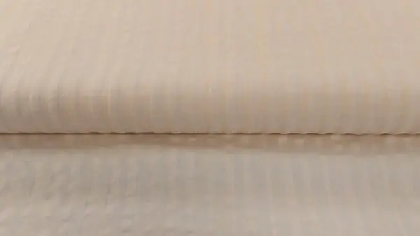 Chalk Cotton Seersucker Stof - Lichtgeel - 100% Katoen Bestseller