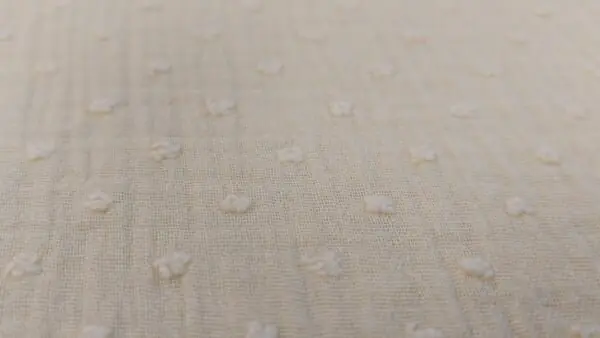 Exclusieve Aanbieding Lichtgele Katoen Mousseline Dobby