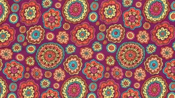 Gecertificeerd Softshell stof bloemen magenta \\u2013 Nooteboom kwaliteit