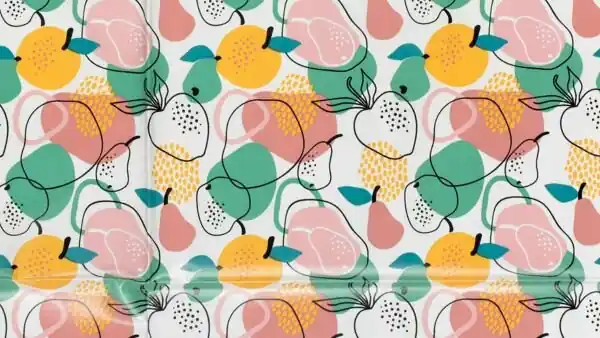 Tafelzeil Fruit & Vruchten Gebroken Wit \\u2013 Nooteboom Textiles Speciale Aanbieding