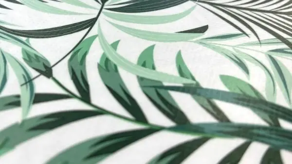 Tafelzeil stof Bladeren Optisch Wit \\u2013 Nooteboom Textiles Superprijs