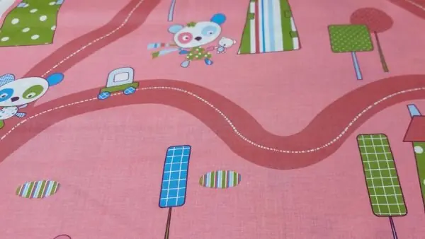 Roze katoen met Panda Paradise print Must-Have