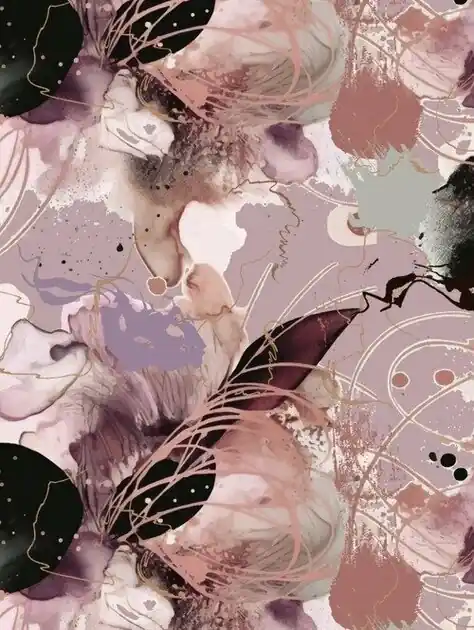 Viscose tricot stof met stretch \\u2702\\ufe0f Stylez Watercolor Art \\u2702\\ufe0f Roze Dagaanbieding