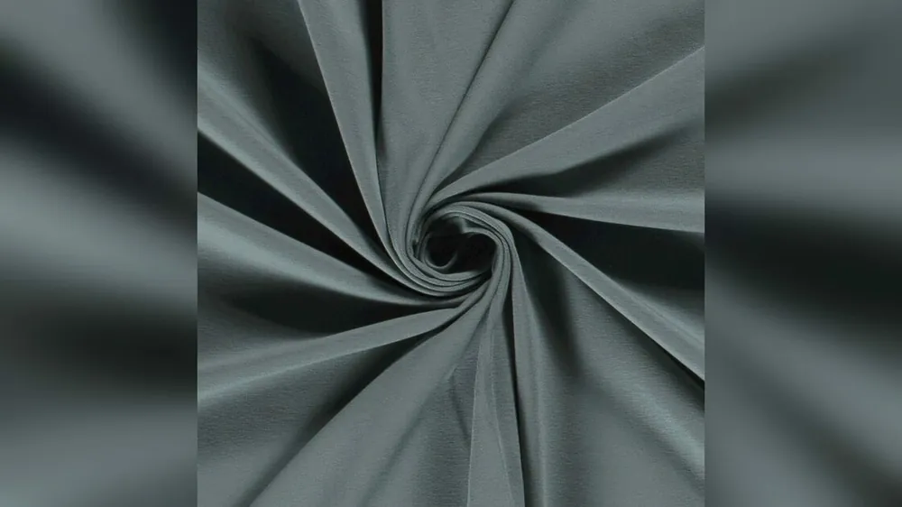 Aanbieding Staal blauwe tricot stof