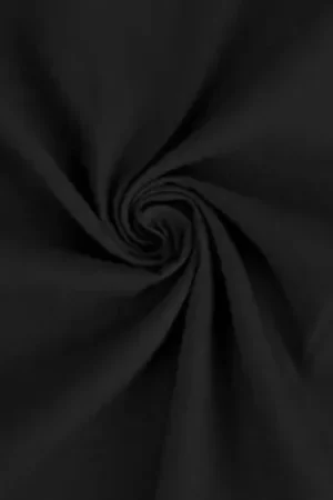 Zwarte poplin katoen stof Merkproduct
