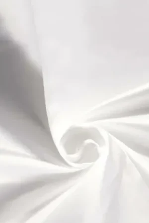 Witte uni satijn duchesse - luxe witte modestof of stof voor bruidskleding Fabrieksprijs