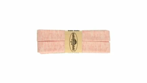 Superprijs Oaki Doki - Jersey Tricot Biaisband 20mm 3m - 061 Melange Licht Roze