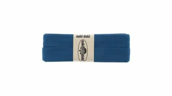 Oaki Doki - Jersey Tricot Biaisband 20mm 3m - 212 Kobalt Blauw Koop Vandaag