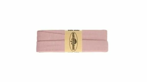 Exclusieve Aanbieding Oaki Doki - Jersey Tricot Biaisband 20mm 3m - 013 Nude Roze